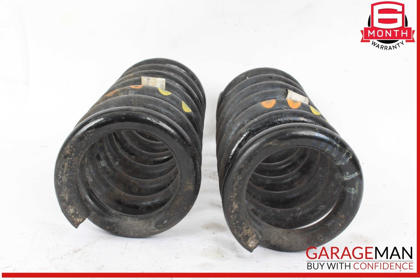 14-17 Maserati Ghibli Rear Right & Left Suspension Coil Spring Absorber Set OEM