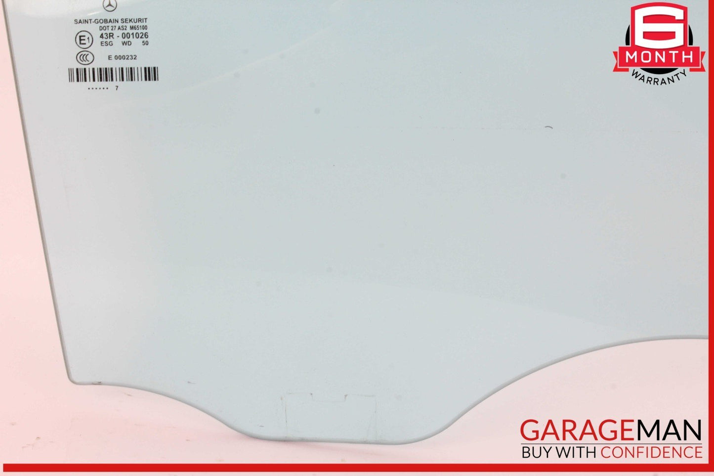 06-11 Mercedes W219 CLS550 CLS500 Rear Right Passenger Side Door Window Glass