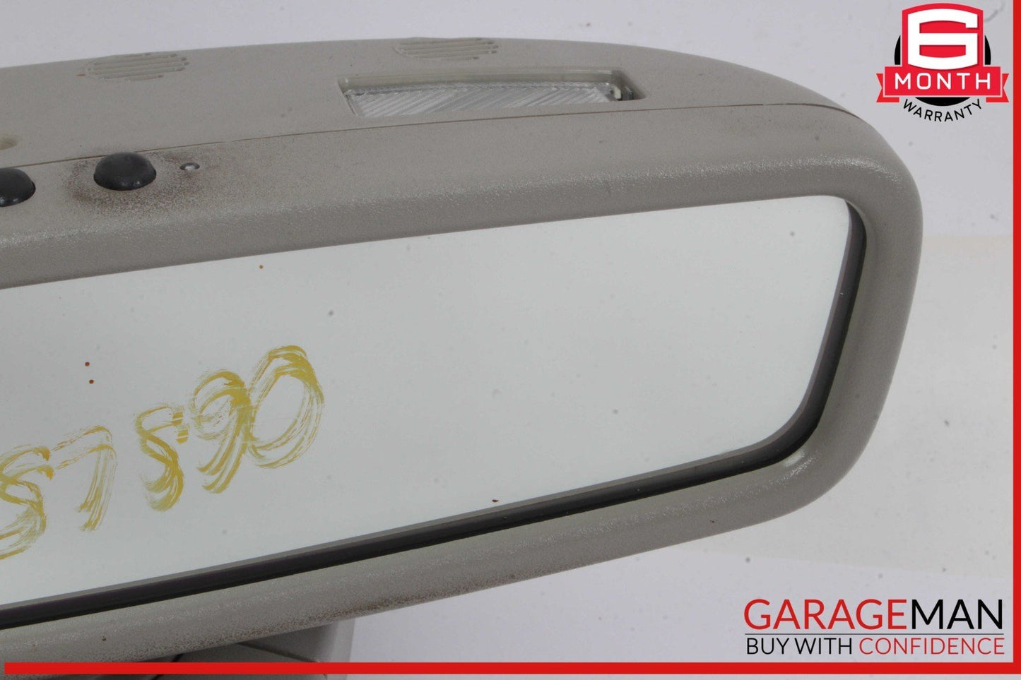 03-06 Mercedes R230 SL500 Interior Front Top Upper Rear View Mirror Black OEM