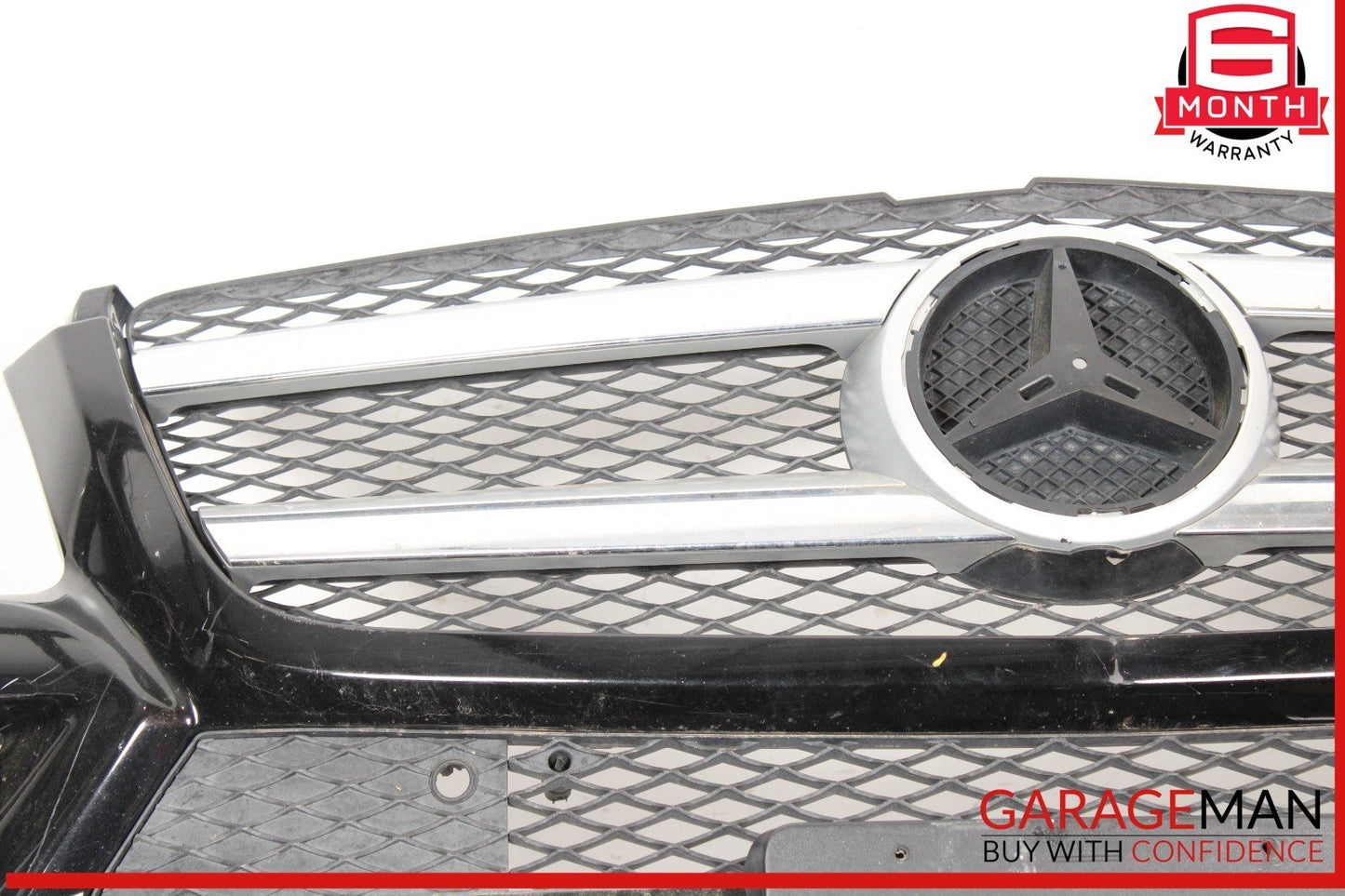 13-16 Mercedes X166 GL450 Base Front Bumper Cover Grille Trim Assembly OEM