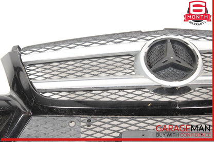 13-16 Mercedes X166 GL450 Base Front Bumper Cover Grille Trim Assembly OEM