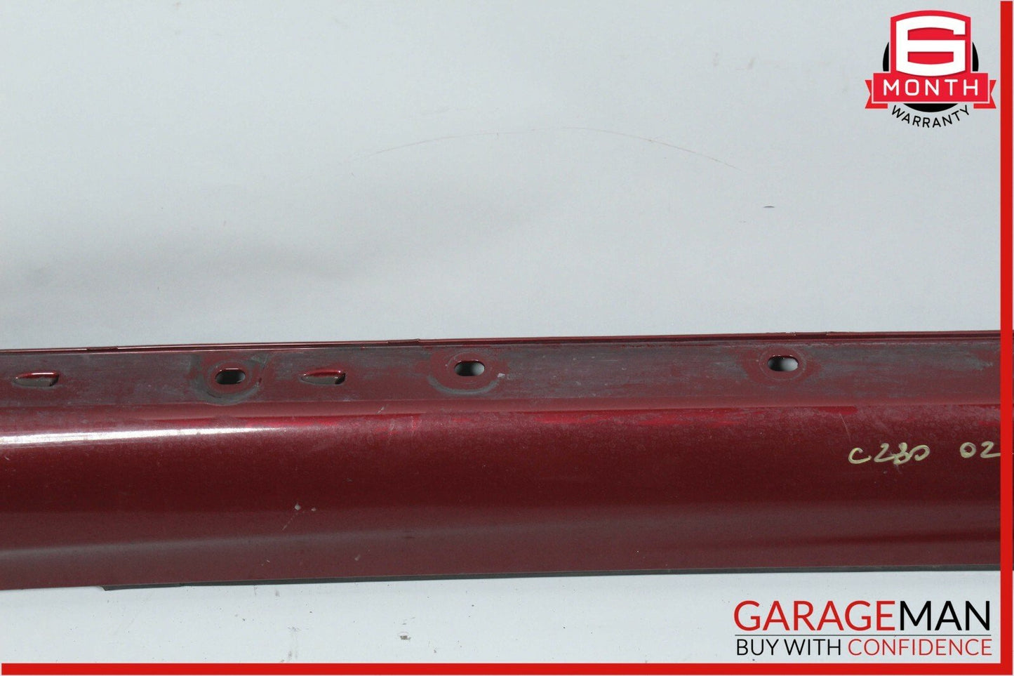 02-05 Mercedes W203 C230 Coupe Left Side Rocker Skirt Molding Panel Titanite Red