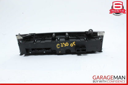 05-07 Mercedes W203 C230 Center Console Dash Lock Switches Panel Hazard Grey OEM