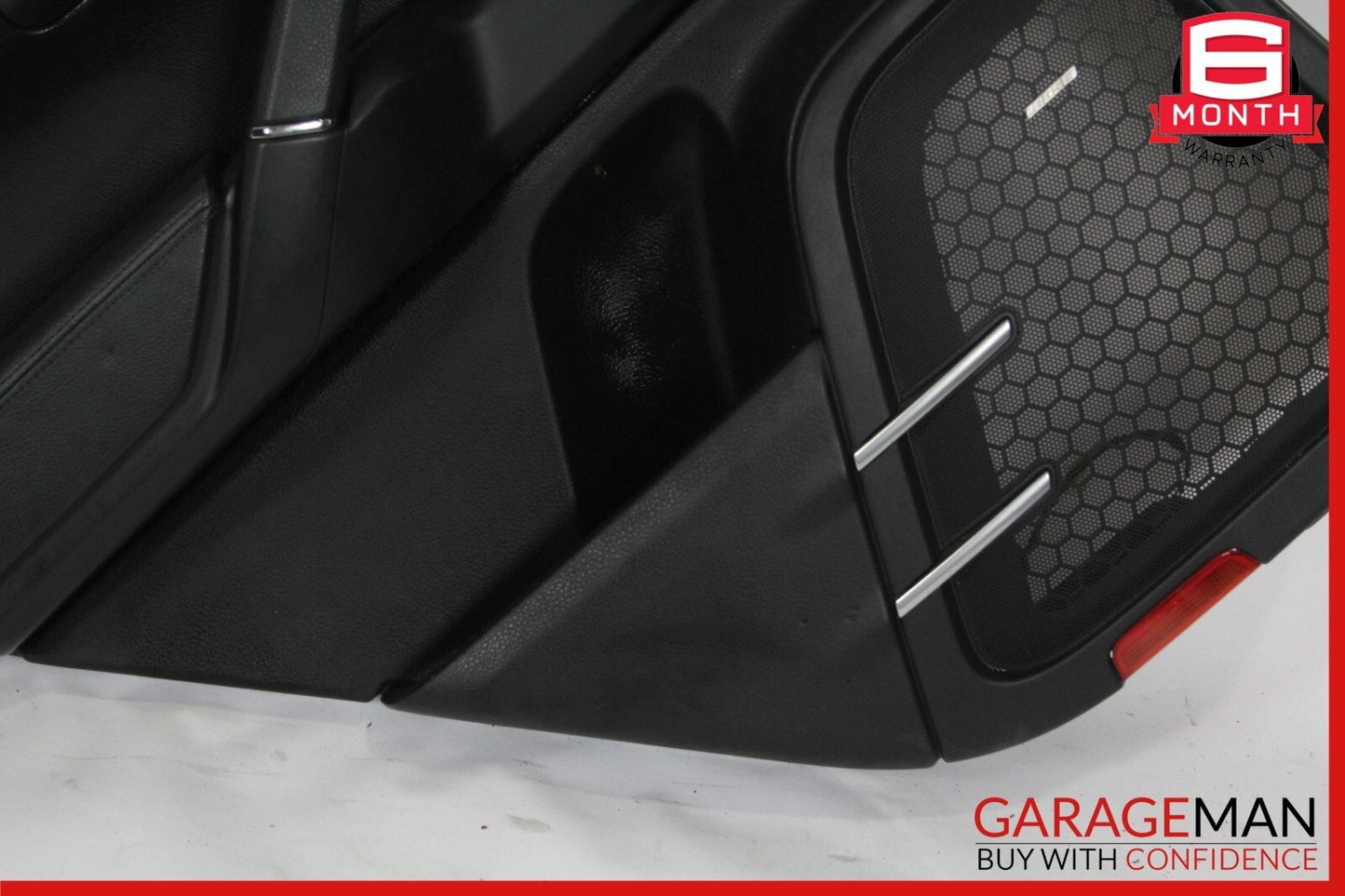 11-18 Porsche Cayenne 958 Rear Left Side Interior Door Panel Trim Assy Black