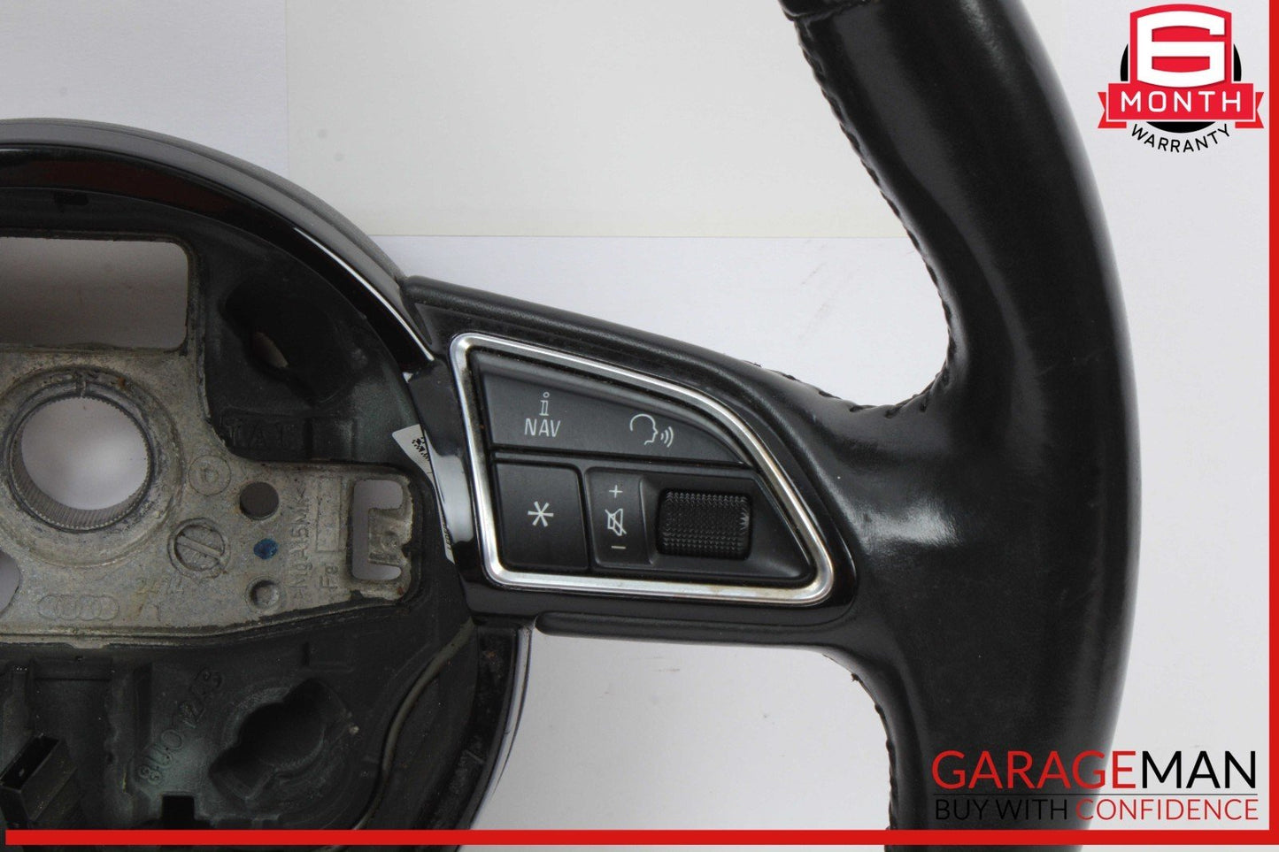 15-18 Audi Q3 Front Left Driver Side Steering Wheel Black 4L0419689A OEM