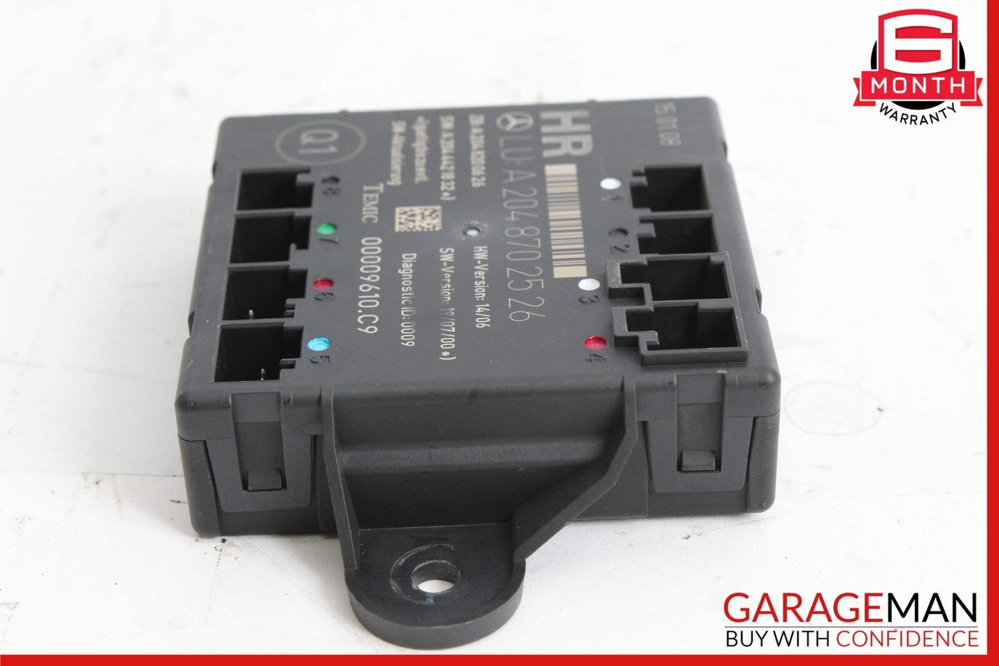 08-18 Mercedes W204 C300 GLK350 C250 Rear Right Side Door Control Module OEM