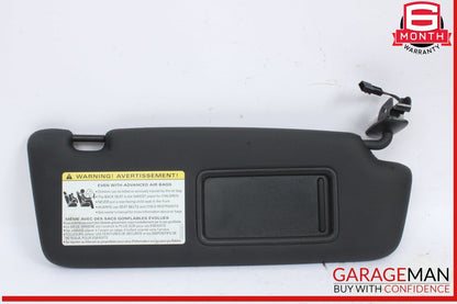 14-17 Audi SQ5 Q5 Front Right Side Sun Visor Sunvisor Black 8U0857552F OEM