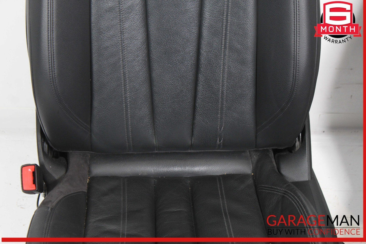 17-19 Audi A4 Front Complete Seat Cushion Cover Assy Set of 2 Pc OEM