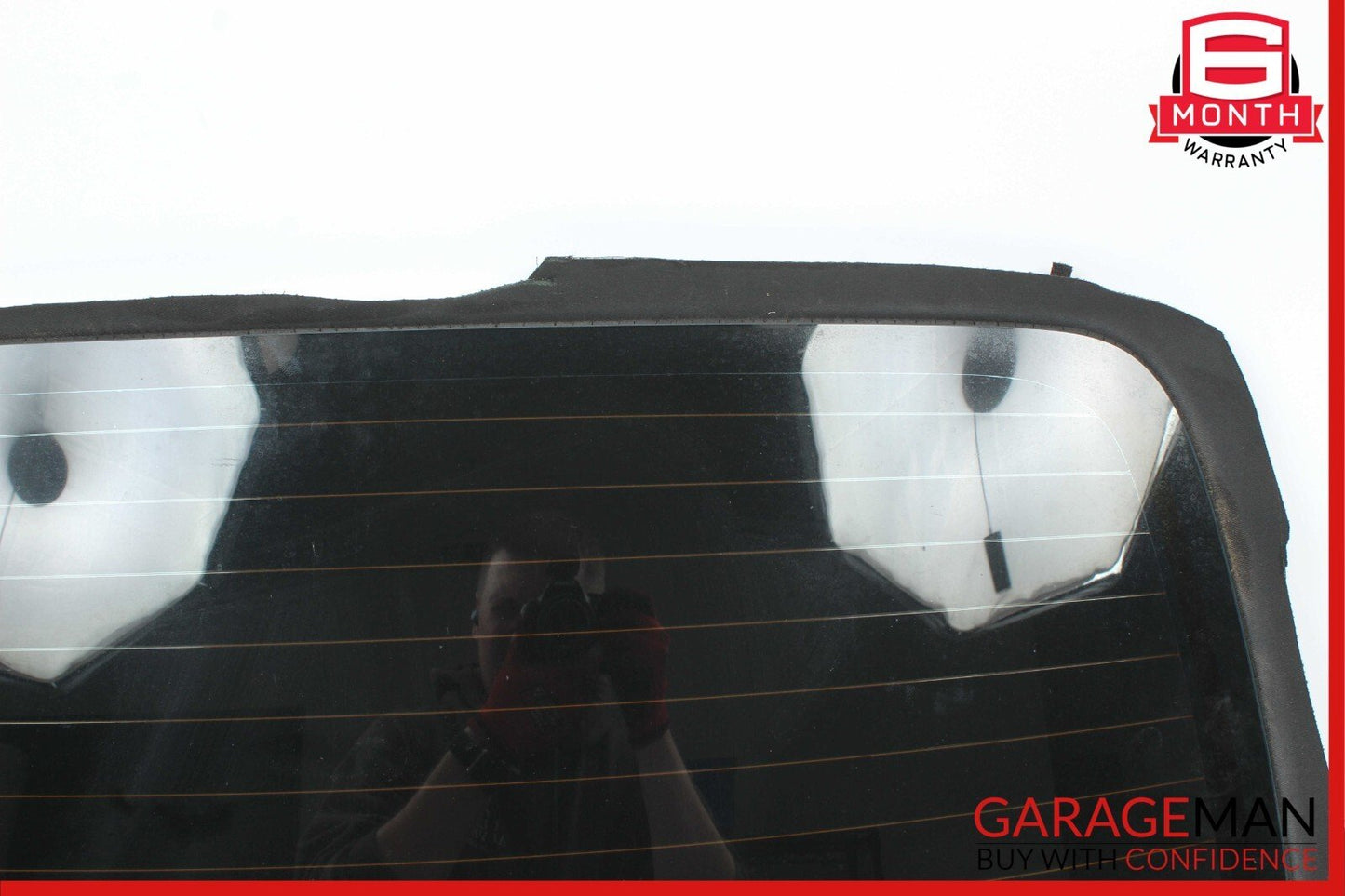 98-03 Mercedes W208 CLK430 Rear Back Convertible Soft Top Window Glass OEM