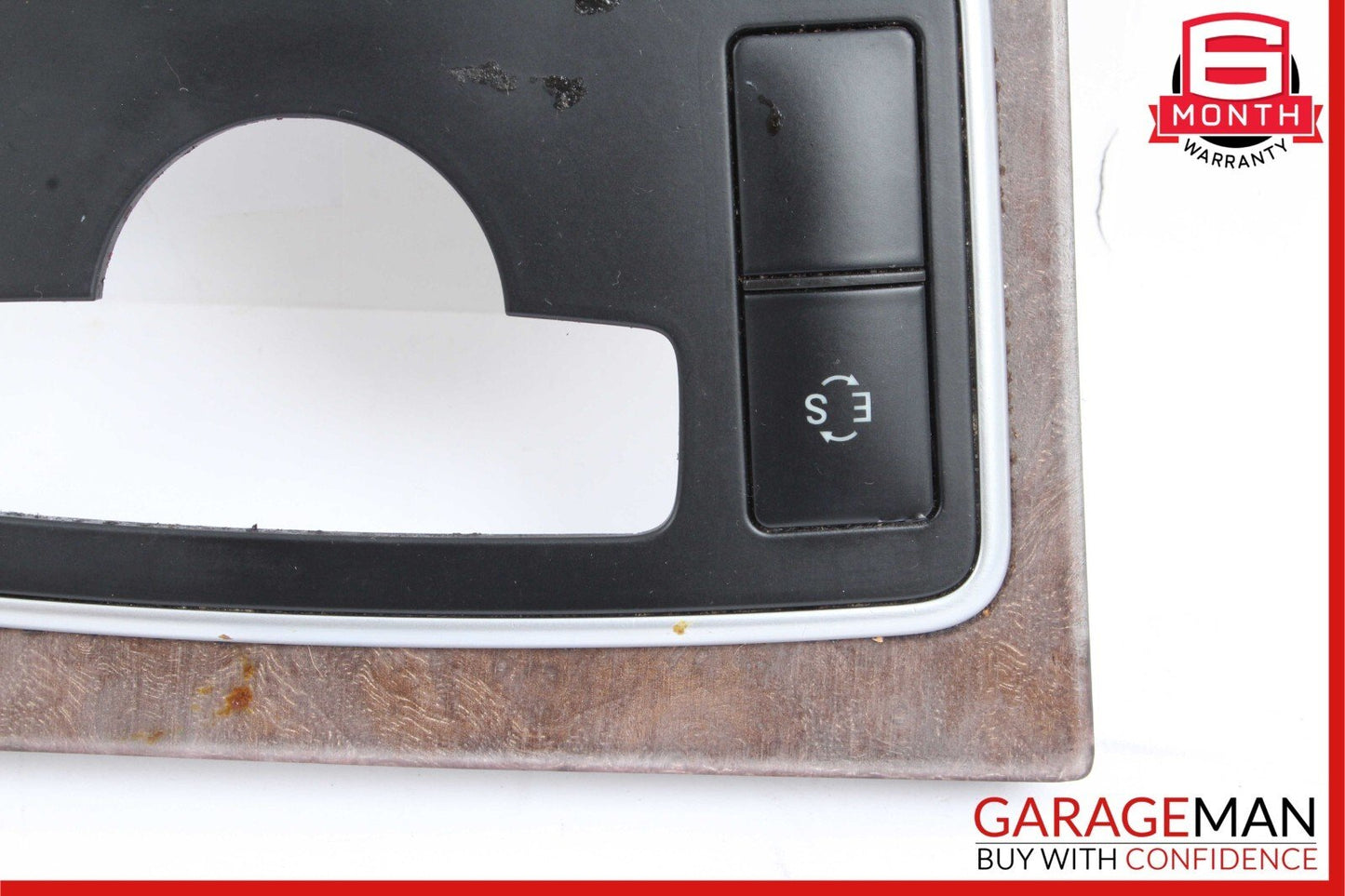 10-13 Mercedes W212 E400 E350 E550 Center Console Switch Trim Cover Bezel Wood