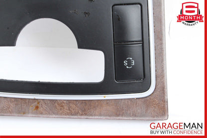 10-13 Mercedes W212 E400 E350 E550 Center Console Switch Trim Cover Bezel Wood