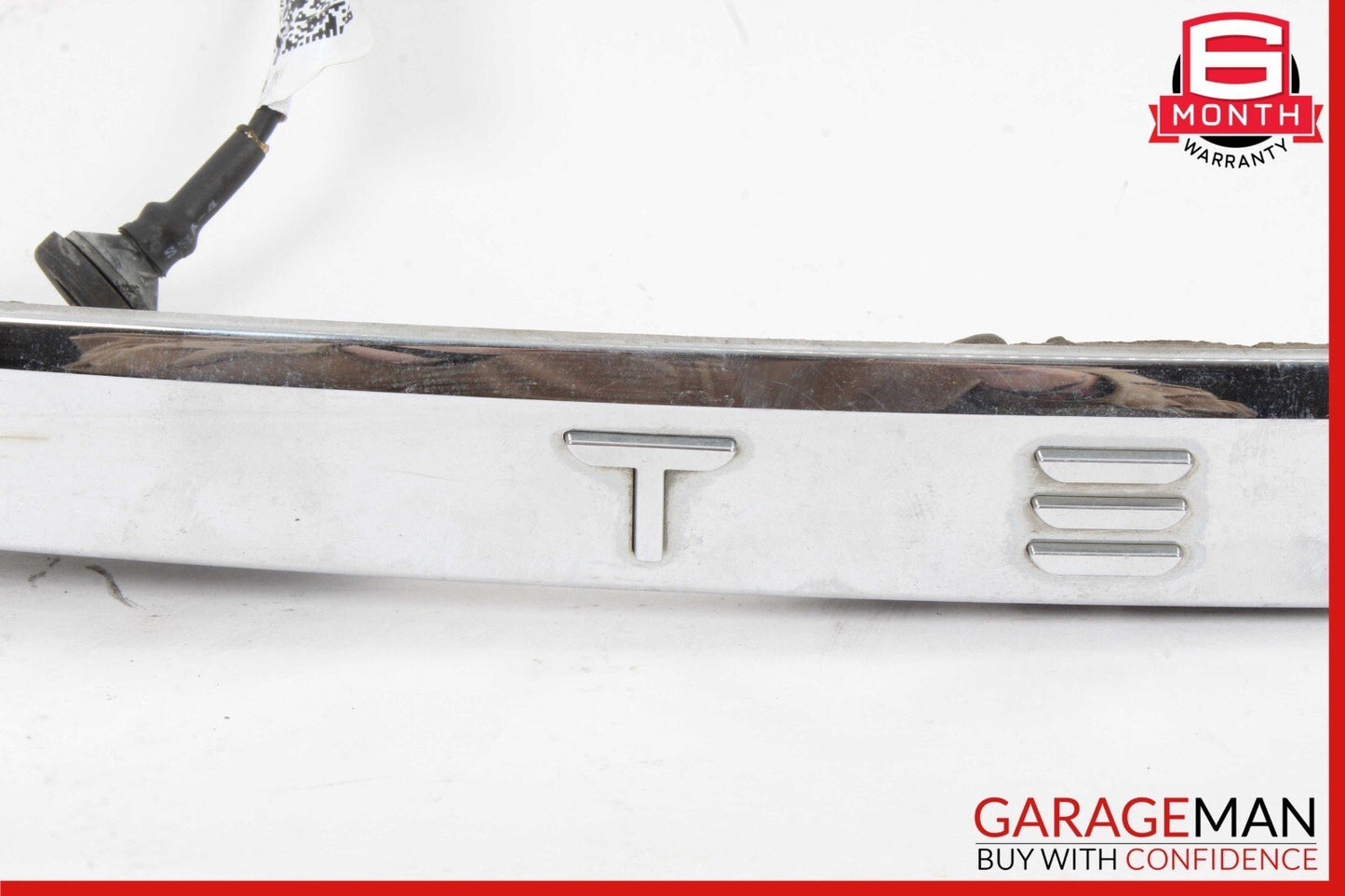 12-20 Tesla Model S Rear Liftgate Trunk Lid Trim Molding Crome w/ Rear Camera
