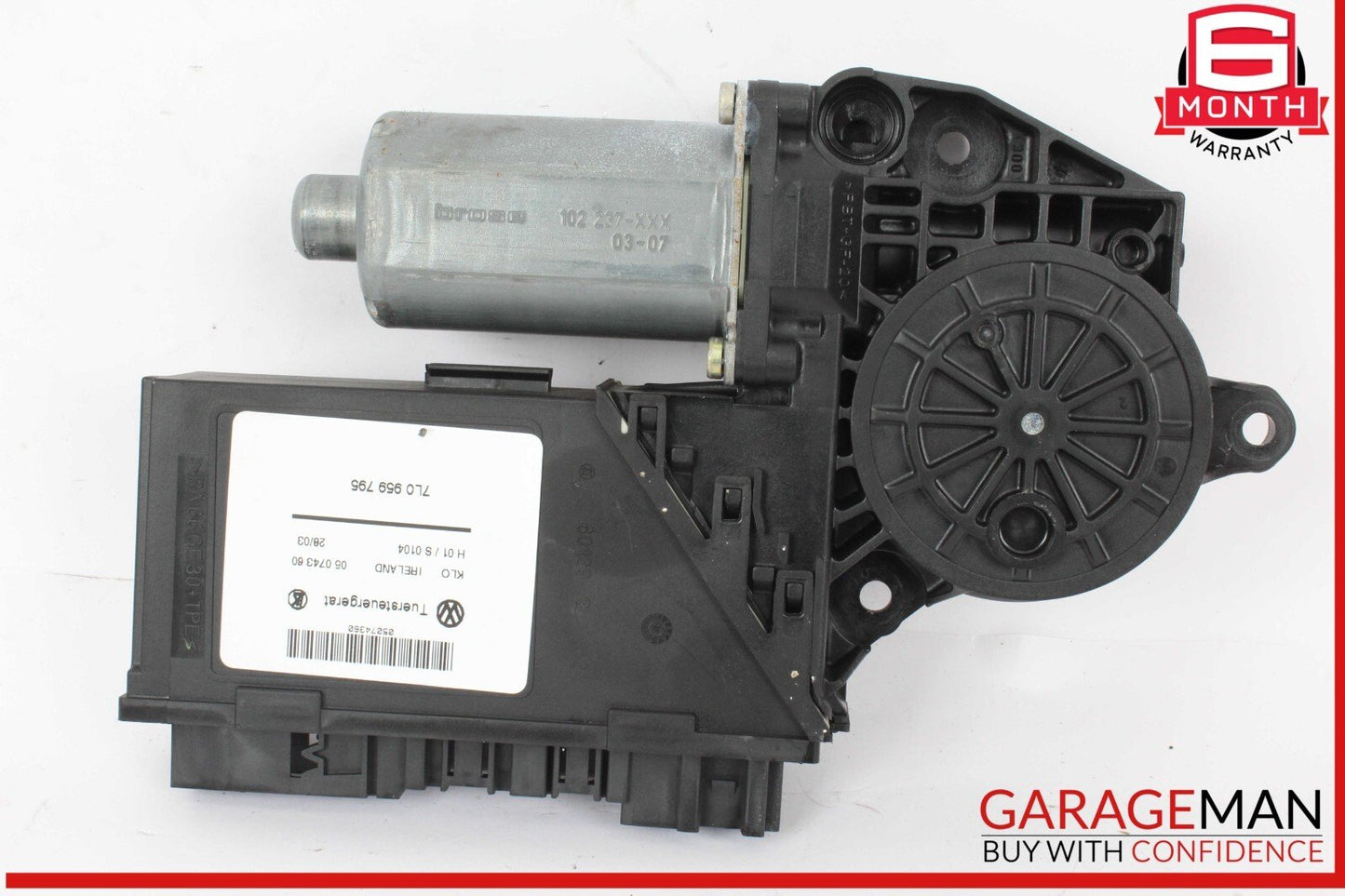 03-10 Porsche Cayenne 955 957 Rear Left Driver Side Window Regulator Motor OEM