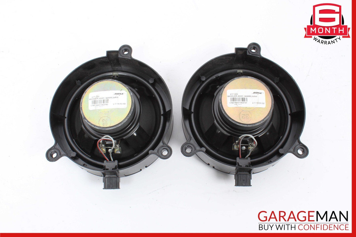 03-09 Mercedes W209 CLK55 AMG Front Left & Right Door Sound Speaker Set Bottom