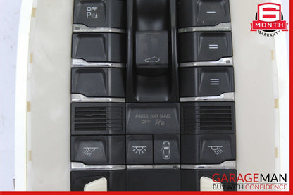 10-16 Porsche Panamera 970 Front Overhead Console Dome Light Sunroof Switch