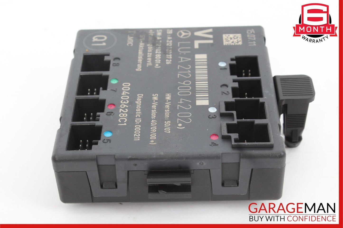 08-18 Mercedes GLK350 E350 C250 SLK350 Front Left Side Door Control Module Unit
