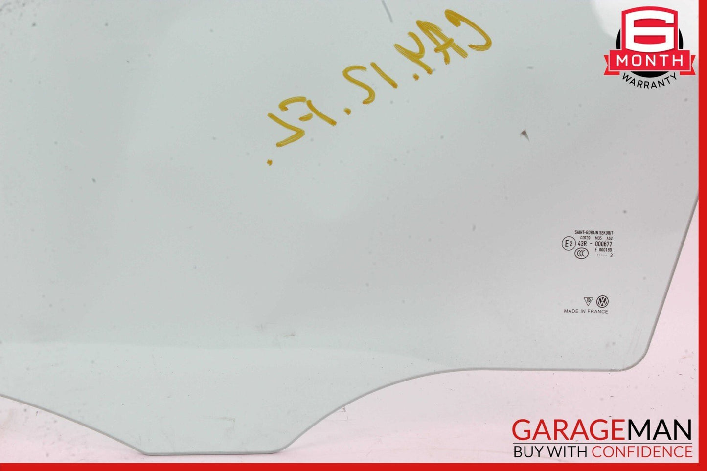 11-18 Porsche Cayenne S 958 Front Left Driver Side Door Window Glass OEM