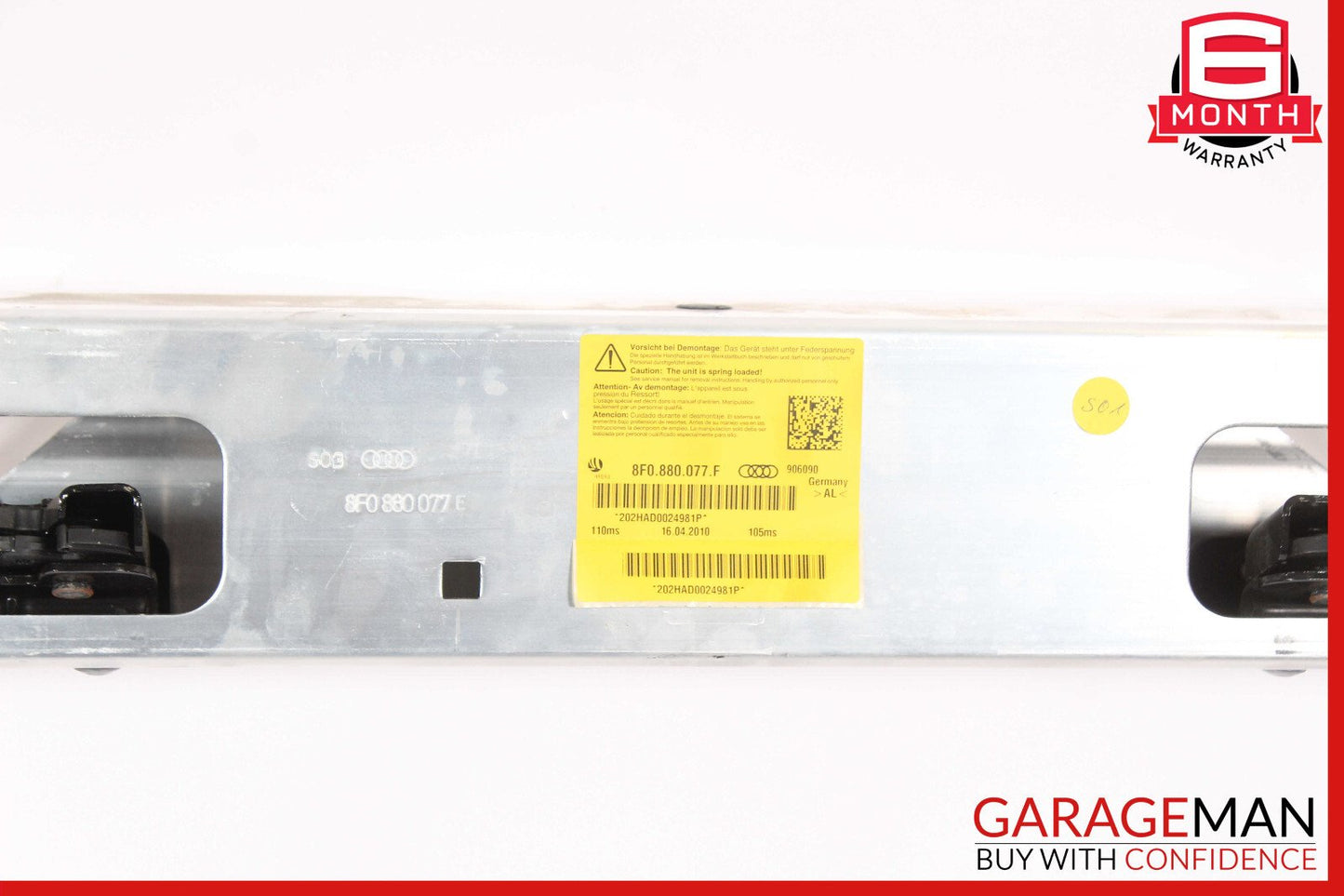 10-17 Audi S5 Convertible Roll Bar Reinforcement Safety OEM