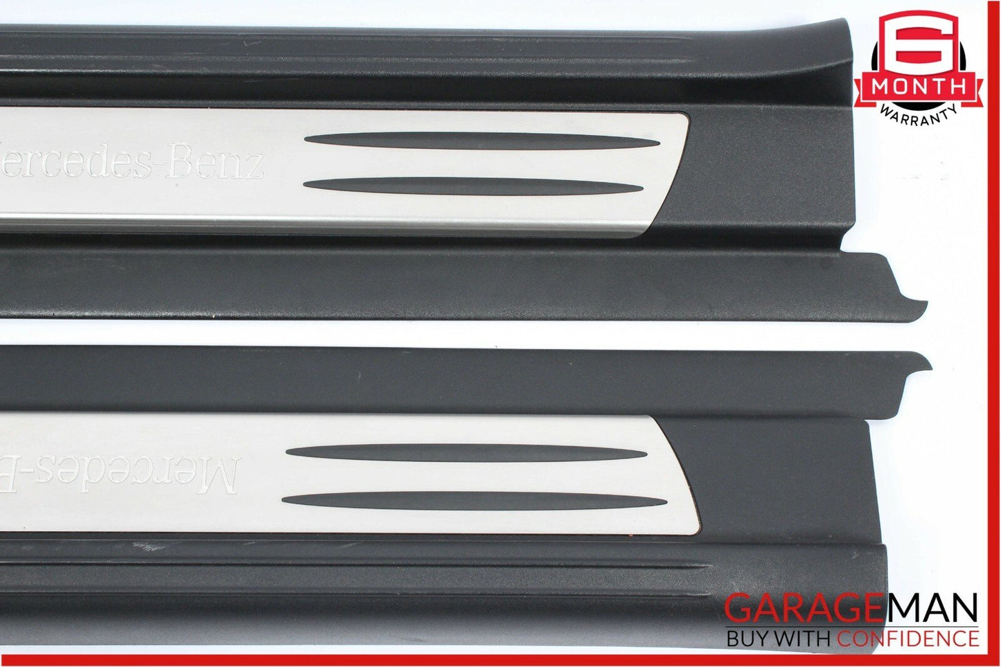 05-11 Mercedes R171 SLK280 Front Left & Right Door Step Sill Scuff Plate Set OEM