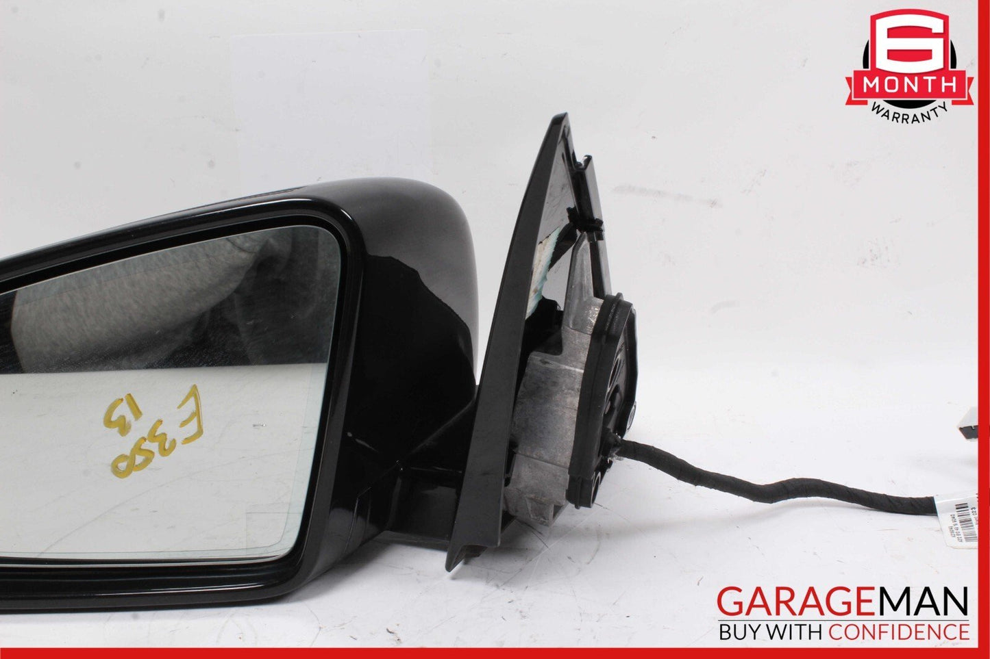 10-13 Mercedes W212 E500 Front Left Side Mirror Door Rear View Obsidian Black