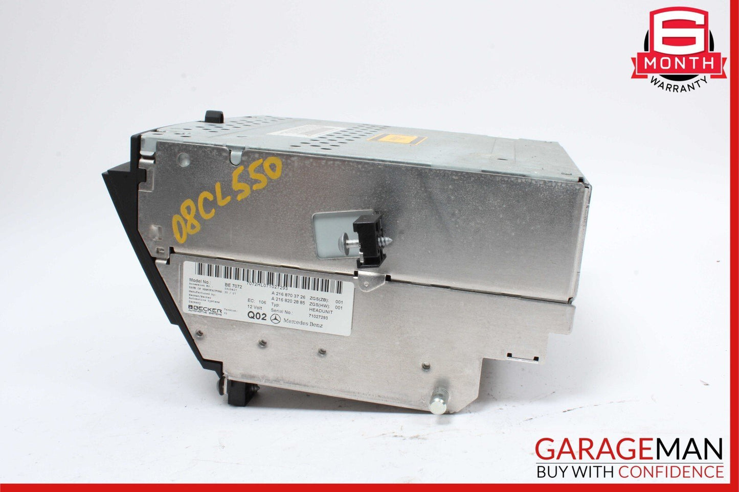 07-09 Mercedes W216 CL550 Console Head Unit Navigation Command Comand CD Audio