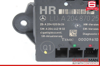 08-14 Mercedes W204 C350 Rear Right Side Door Control Module 2048702526 OEM