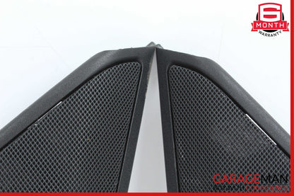 10-16 Mercedes W212 E350 Front Right & Left Door Panel Tweeter Speaker Cover Set