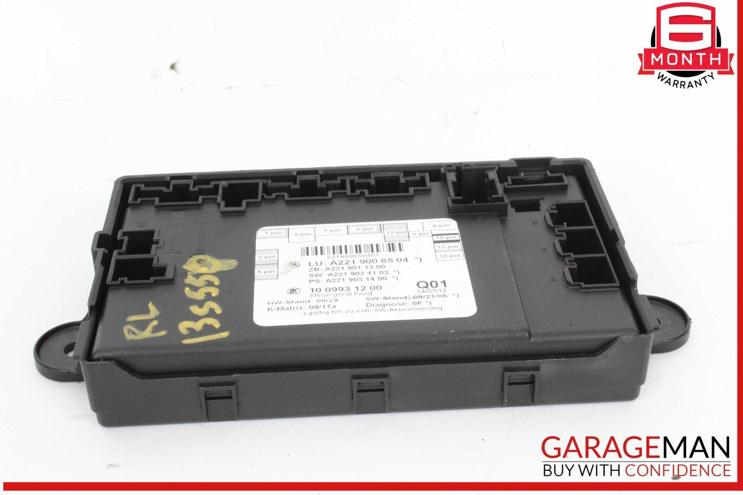 07-13 Mercedes W221 S550 S400 Rear Right / Left Side Door Controller Module Unit