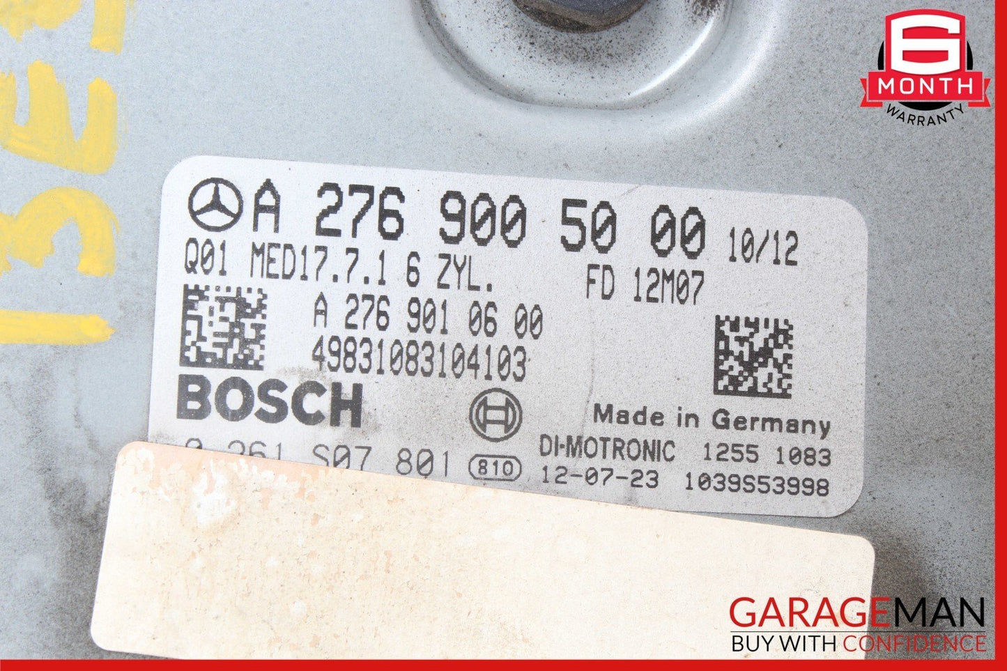 12-15 Mercedes W204 C350 GLK350 E350 3.5L ECU ECM Engine Control Module Unit