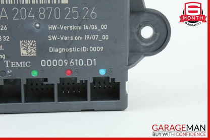 08-18 Mercedes W204 C63 AMG GLK350 Rear Right Side Door Control Module OEM