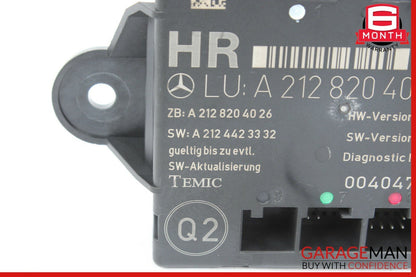 08-14 Mercedes W212 E350 C350 Rear Right Side Door Control Module OEM