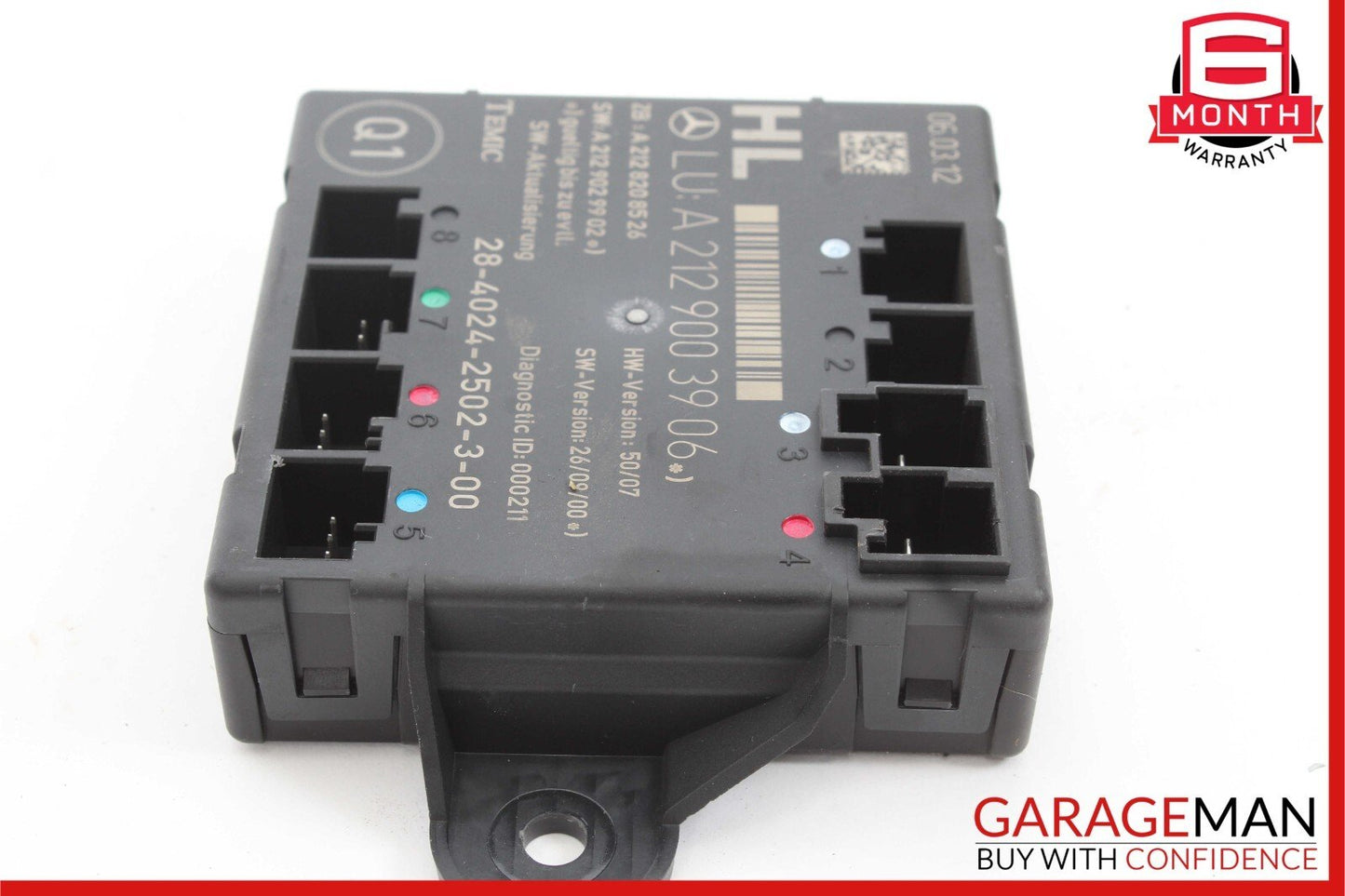 08-18 Mercedes W212 E350 C300 CLS550 Rear Left Side Door Control Module OEM