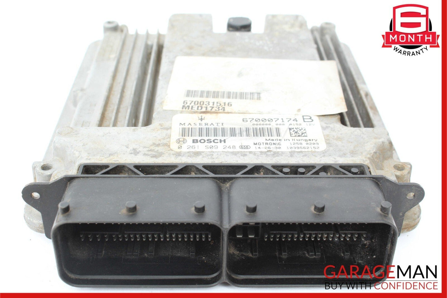 14-17 Maserati Ghibli ECU ECM Engine Computer Control Module Unit 670031516 OEM