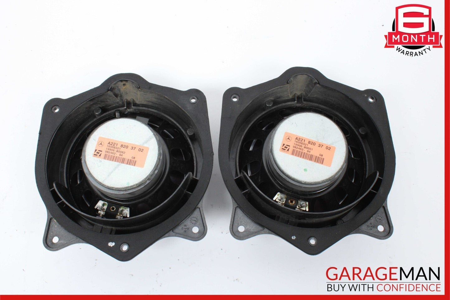 07-09 Mercedes W221 S550 Rear Left & Right Door Audio Sound Speaker Set of 2 OEM