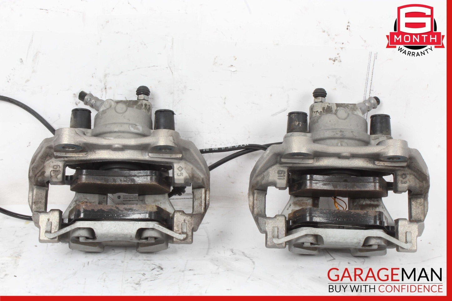 10-18 Mercedes W212 E350 CLS350 Rear Left & Right Brake Caliper Calipers Set OEM