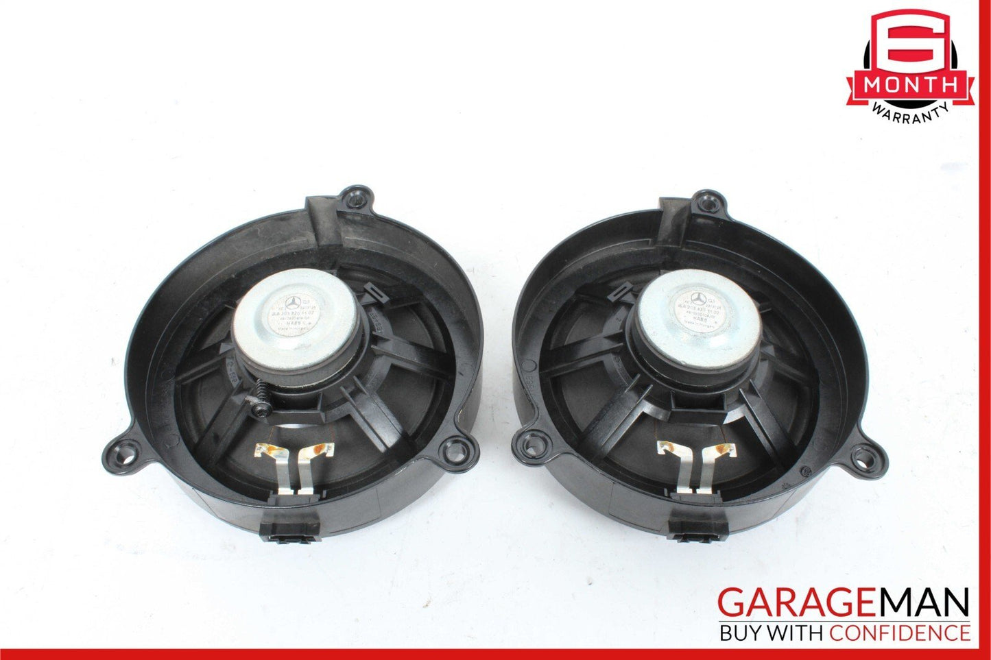 01-07 Mercedes W203 C240 Front Right & Left Side Door Sound Audio Speakers Set