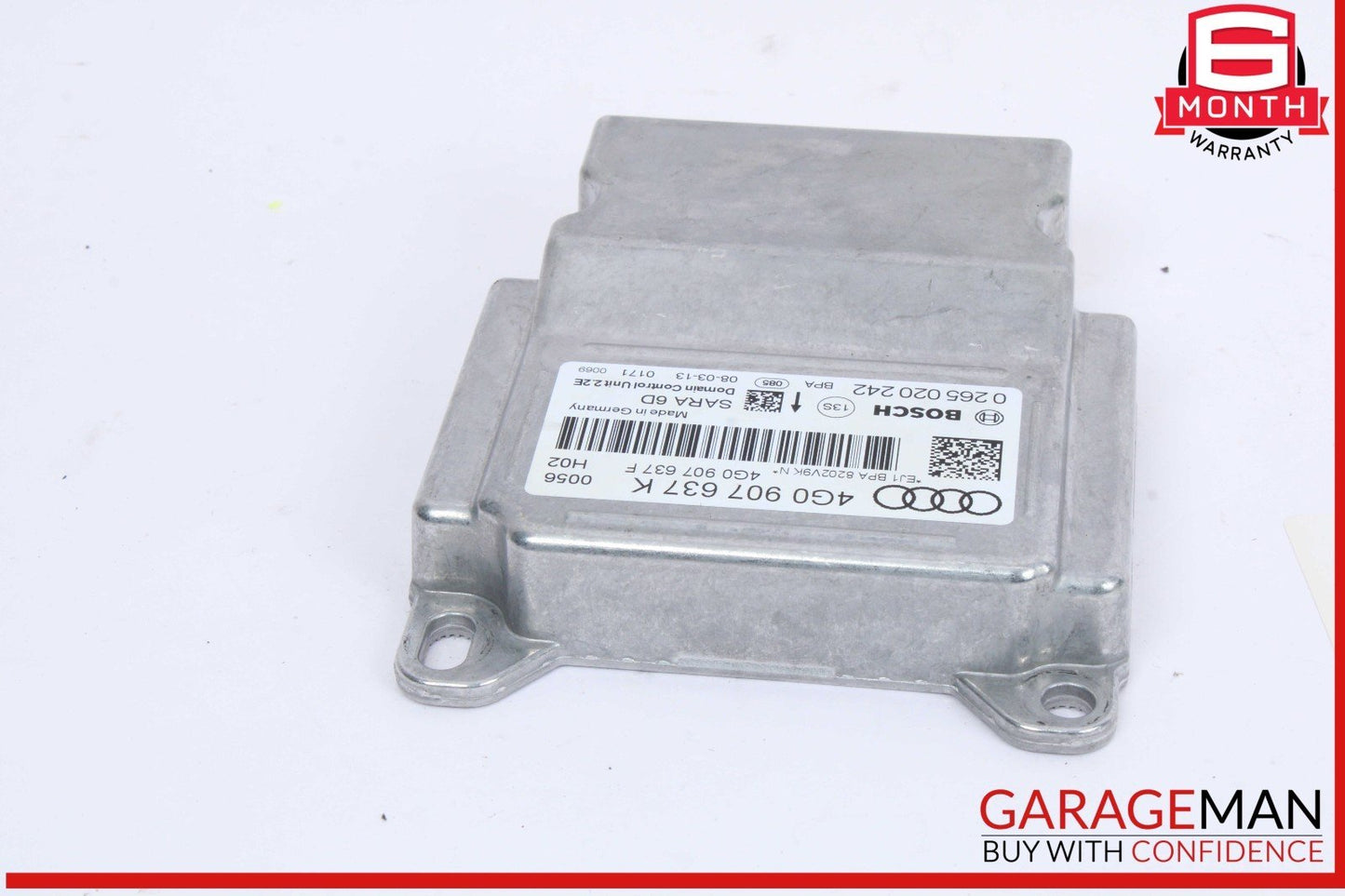 12-18 Audi A7 A6 Yaw Rate Accelerator Stability Speed Control Sensor 4G0907637K