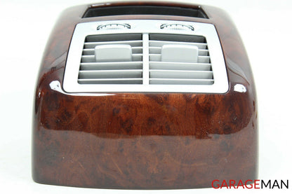 07-13 Mercedes W221 S450 S550 Rear Center Console A/C Air Vent Trim Panel Wood