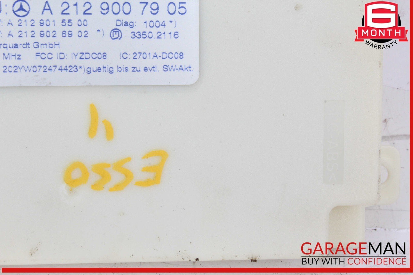 08-14 Mercedes W212 E550 C250 Keyless Go Entry Control Module Unit