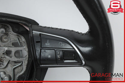 12-18 Audi S6 A7 Front Left Driver Side Steering Wheel Black 4G0419091M OEM
