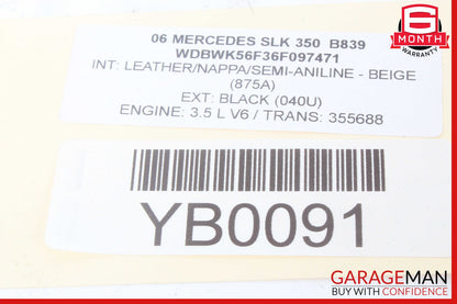 05-11 Mercedes R171 SLK300 SLK350 Front Left Side Door Tweeter Speaker Cover OEM