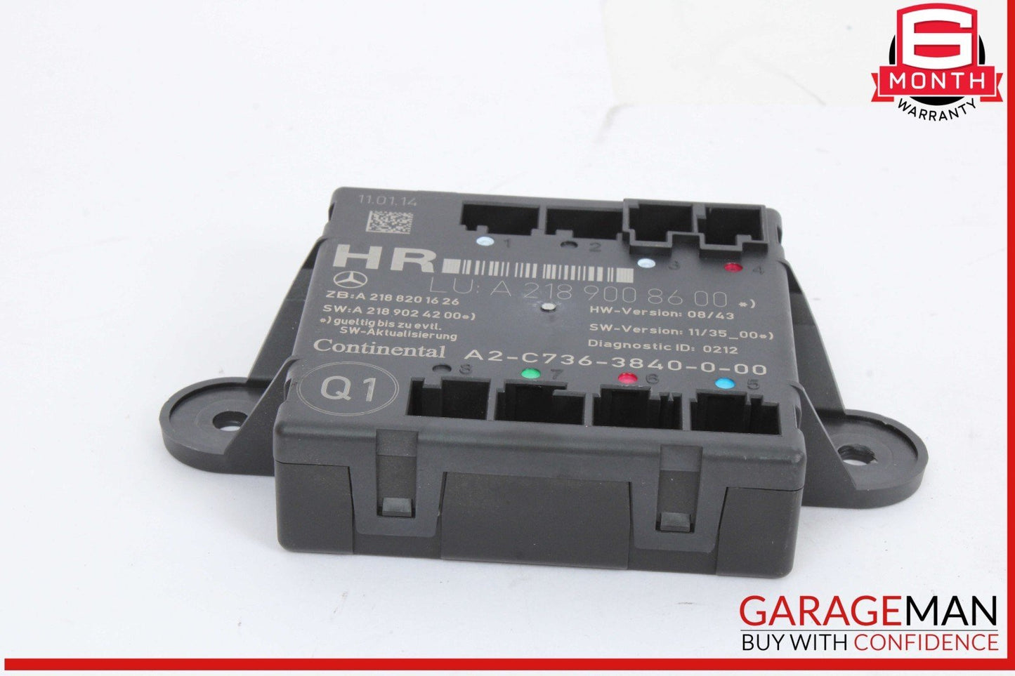 08-18 Mercedes W212 E350 4MATIC Rear Right Side Door Control Module Unit OEM