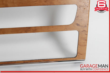 06-12 Mercedes X164 GL450 4MATIC Center Console Control Trim Panel Wood Bezel