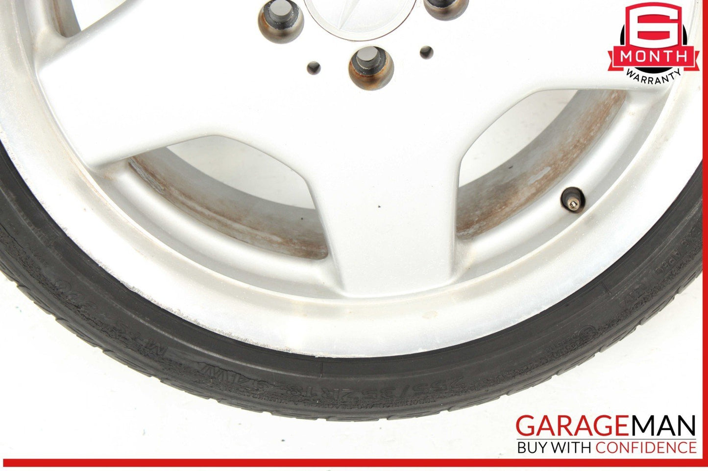 00-06 Mercedes W220 S500 CL55 AMG Rear Wheel Tire Rim 9.5x18H2 ET46 18" OEM
