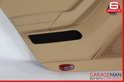 10-16 Porsche Panamera 970 Rear Left Interior Door Panel Trim Cover Assy Beige