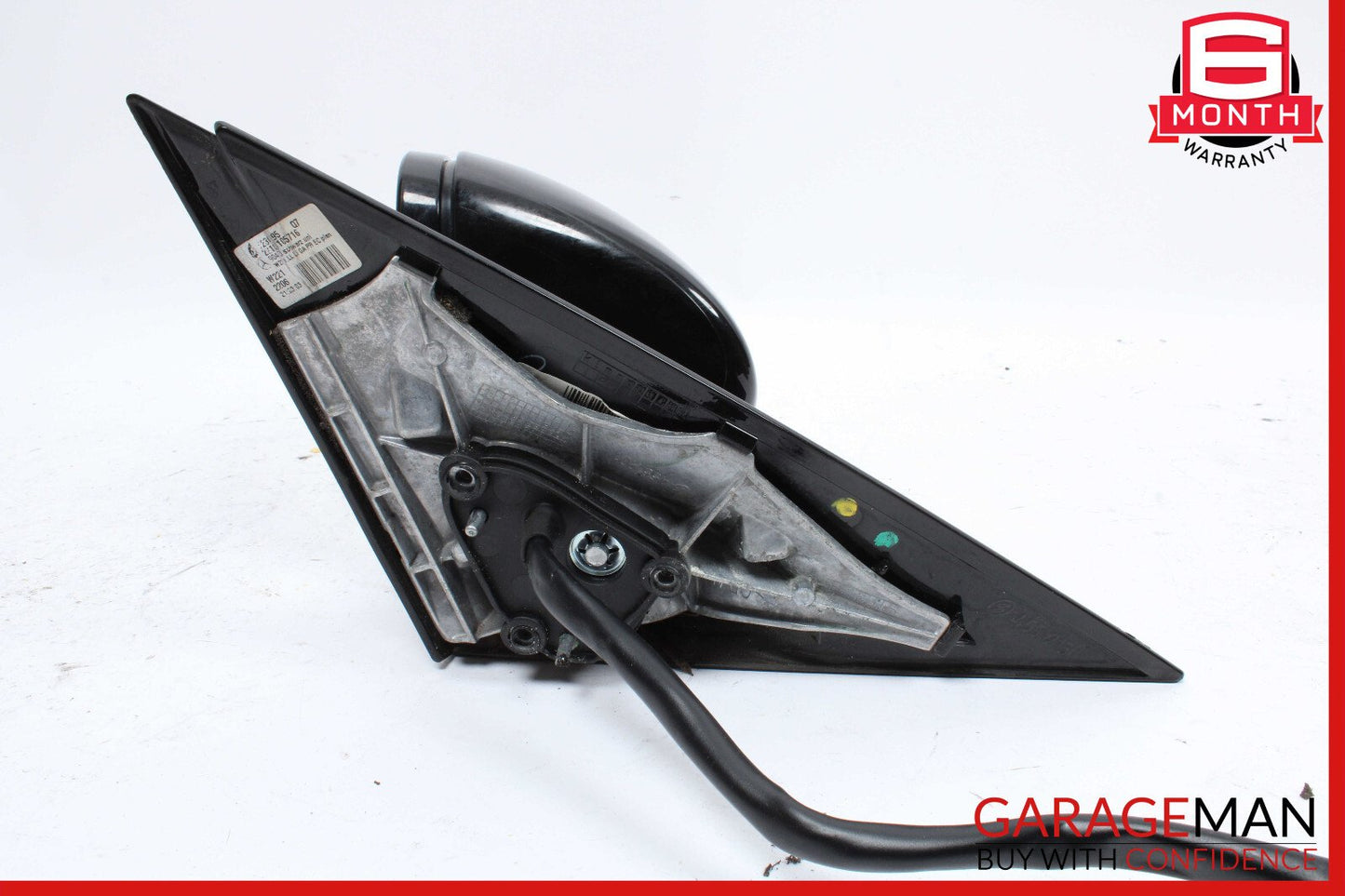 07-09 Mercedes W221 S550 S600 Front Left Side Mirror Door Rear View Black