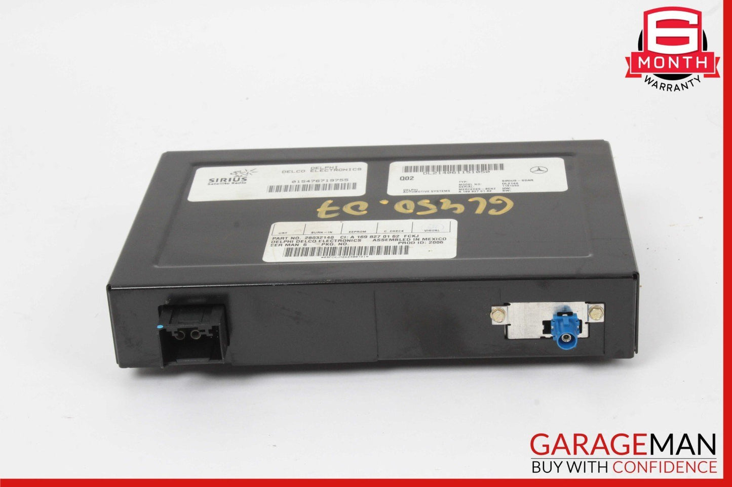 03-09 Mercedes X164 GL450 4MATIC Sirius Satellite Radio Receiver 1698270162 OEM