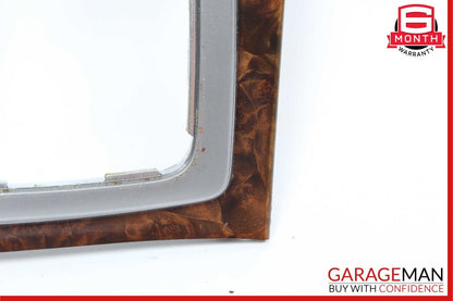08-11 Mercedes W204 C250 C300 Center Console Shift Shifter Bezel Trim Cover Wood