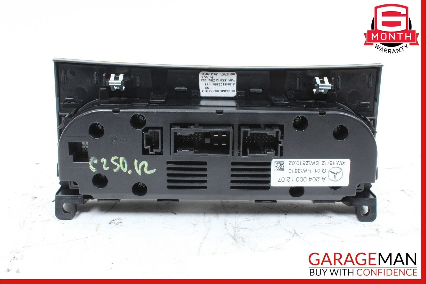 12-14 Mercedes W204 C250 AC A/C Heater Climate Temperature Control Switch Beige