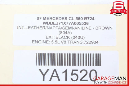 07-10 Mercedes W216 CL550 CL500 S550 Bluetooth Communication Module Unit OEM